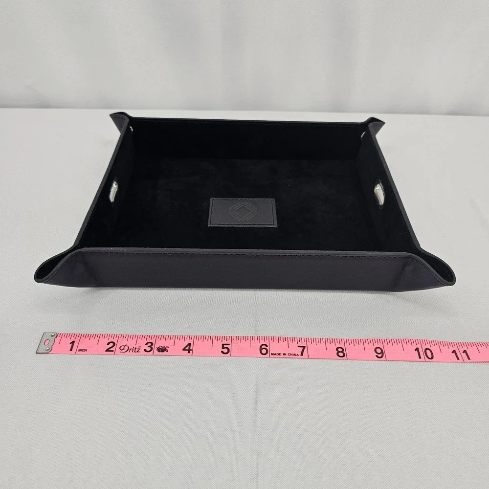 Knot Standard - Leather Vallet Catch All Black Lays Flat For Travel New In Box